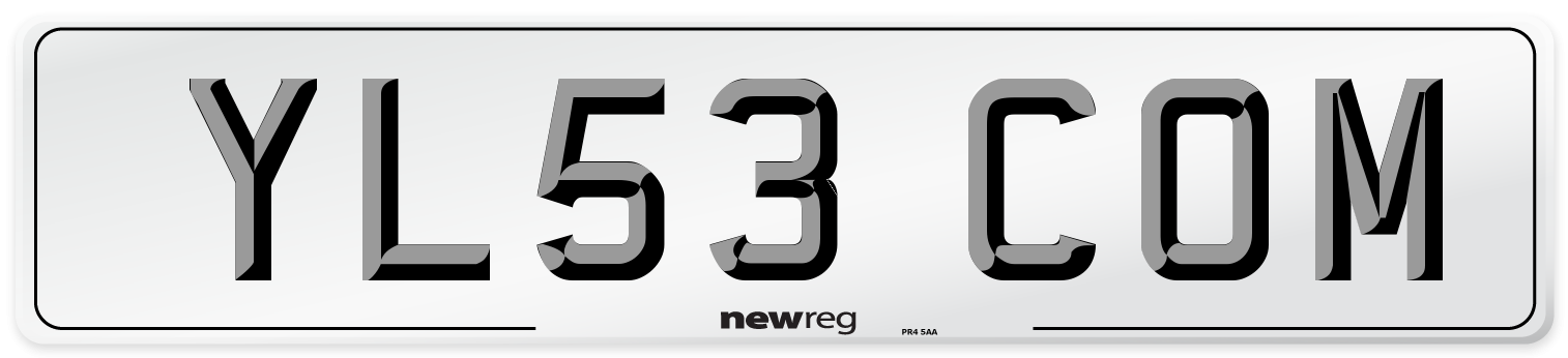 YL53 COM Number Plate from New Reg